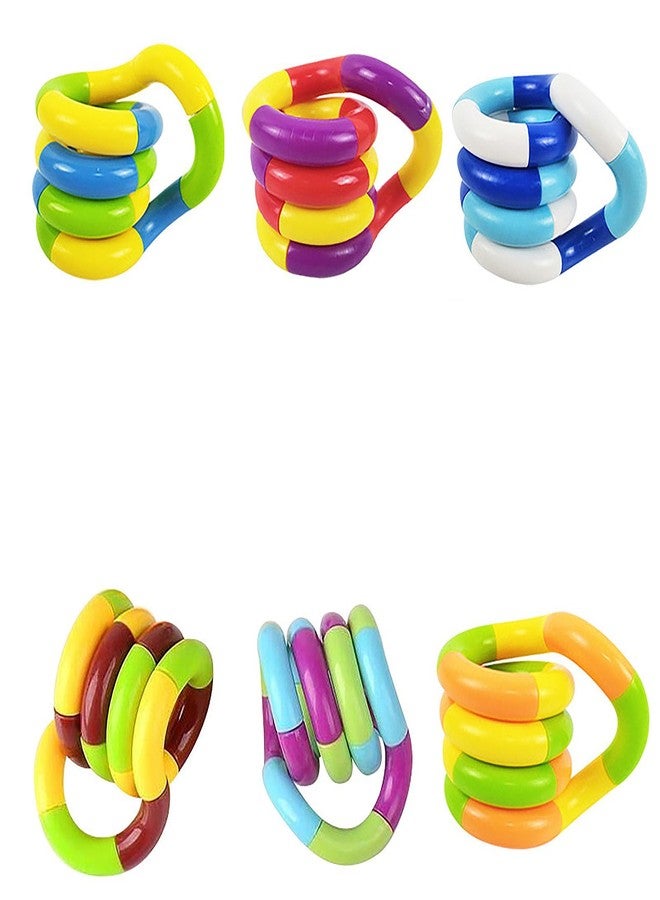 ZhildChen Fidget Toys Pack Fidget Twist Toys Kids Stocking Stuffers Gifts for Kids Party Favors Autism Autistic Children Adults Stress Relief Sensory Toy ADHD Toys (6) - Image 1